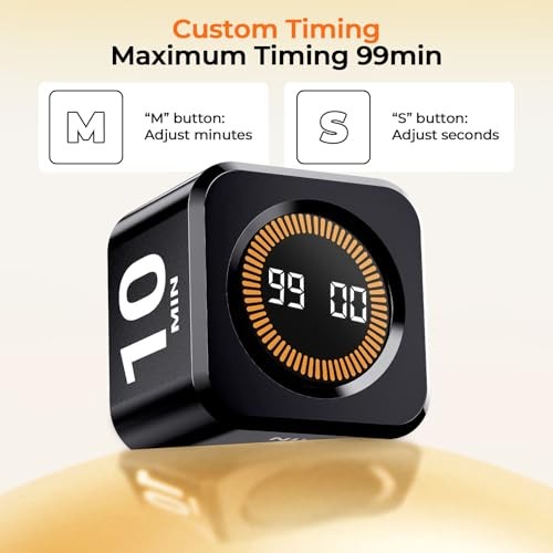 Pomodoro Timer, Small Gravity Timer, Visual Countdown 5 10 25 Visual Display