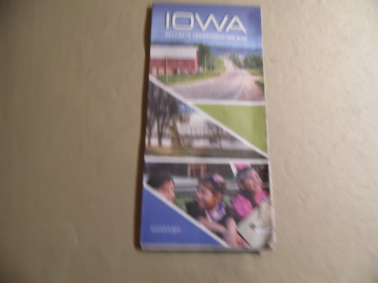Iowa 2017-2019 Transportation Map / Free Domestic Shipping