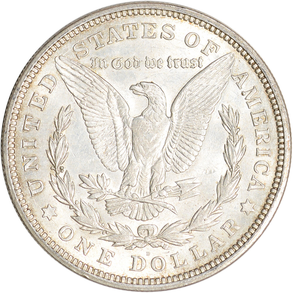 1921 D Morgan Silver Dollar Coin $1 - AU