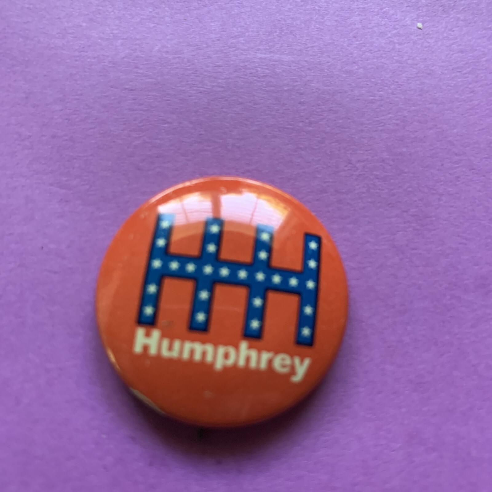 1968 Humphrey Political Campaign Pinback Button