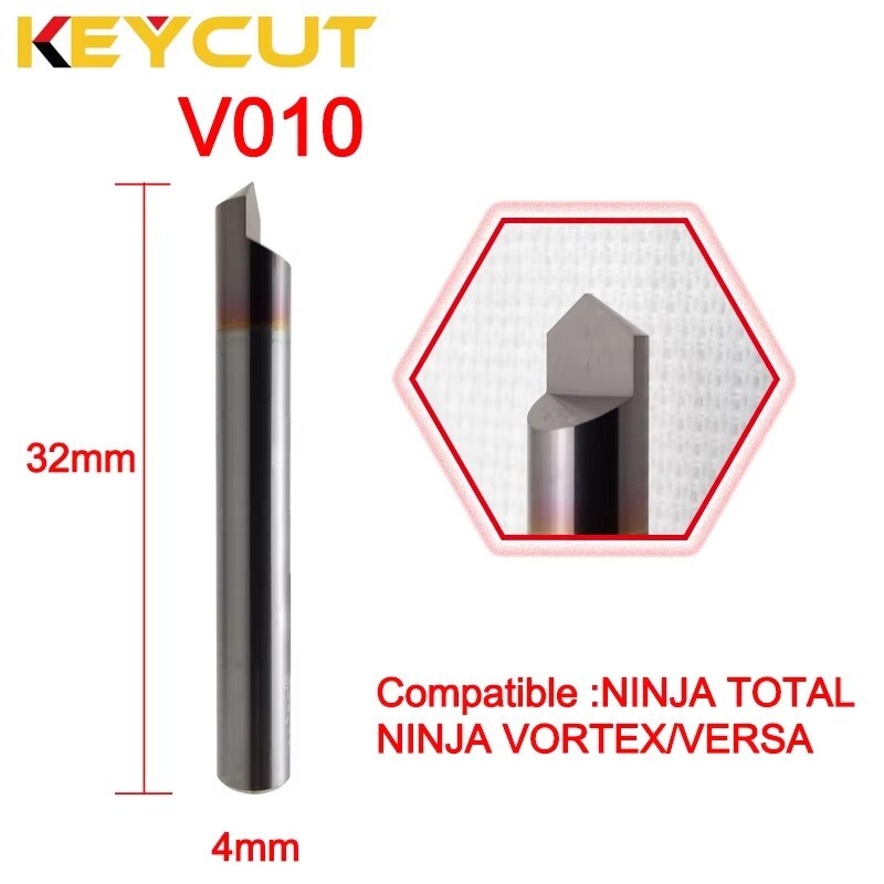 110° V010 Carbide Milling Cutter Fit with Keyline Ninja Total Vortex Versa