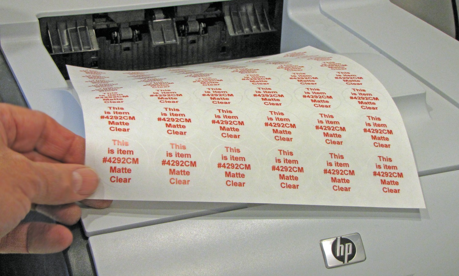 Clear Round Stickers 1.25 inch 1 1/4" Box Seals Labels 4292CM 50 Sheets