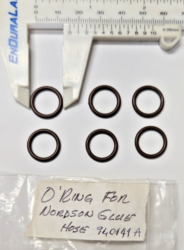 Hot Melt Tanks Glue Heads O-Ring Seal Replacement For Nordson 940141A  6PC #1245