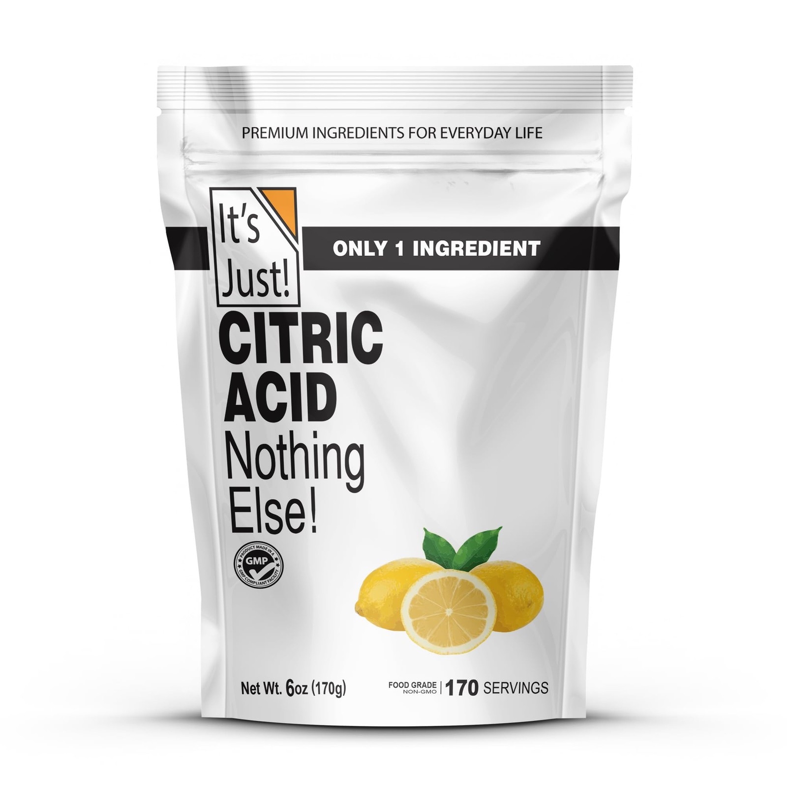 It's Just! - Citric Acid, Food Grade Flavor Enhancer Powder, Non-GMO, Great f...