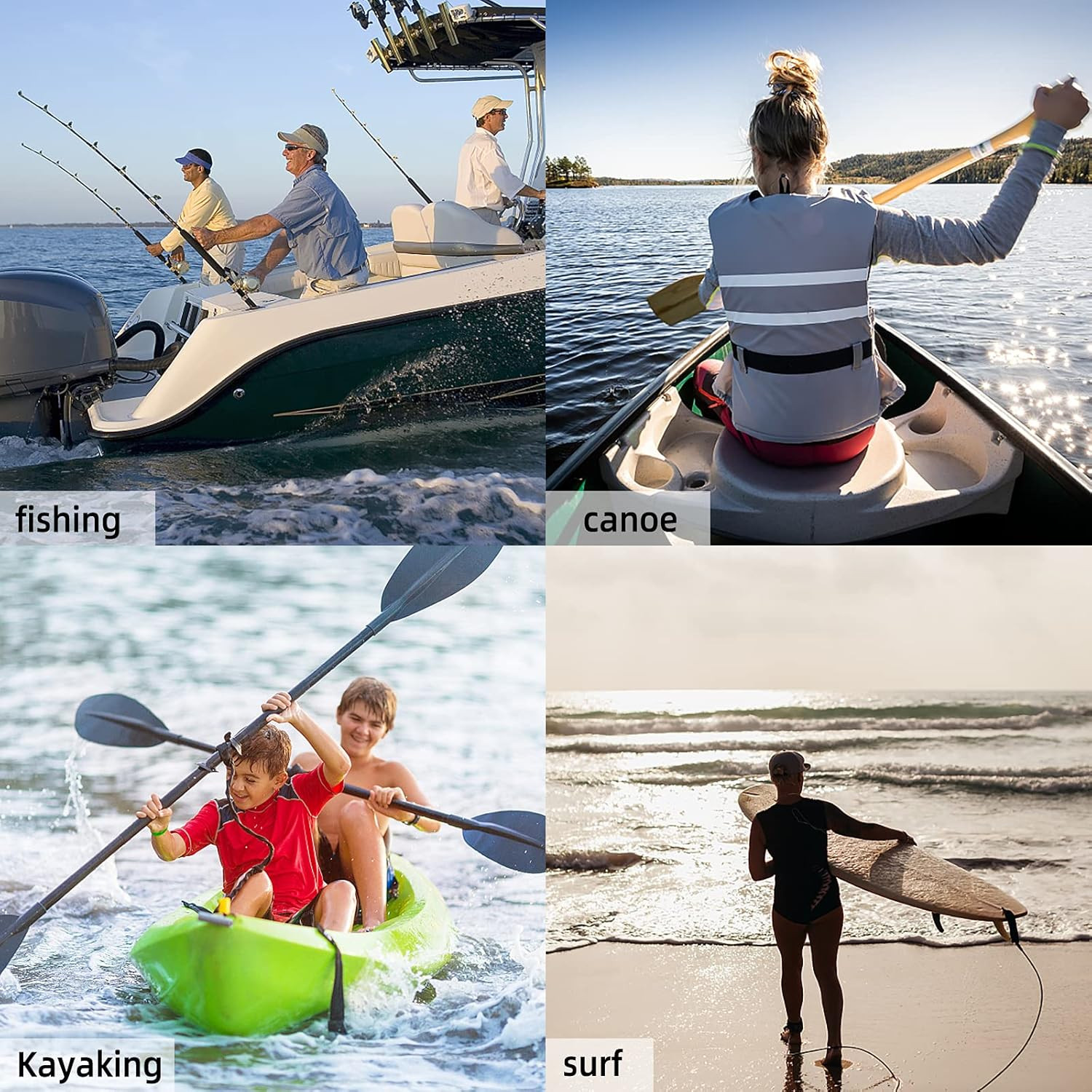 Kayaking Paddle Leash Tether 1 Pack-Stretchable Coiled Lanyard for Kayak, Paddle