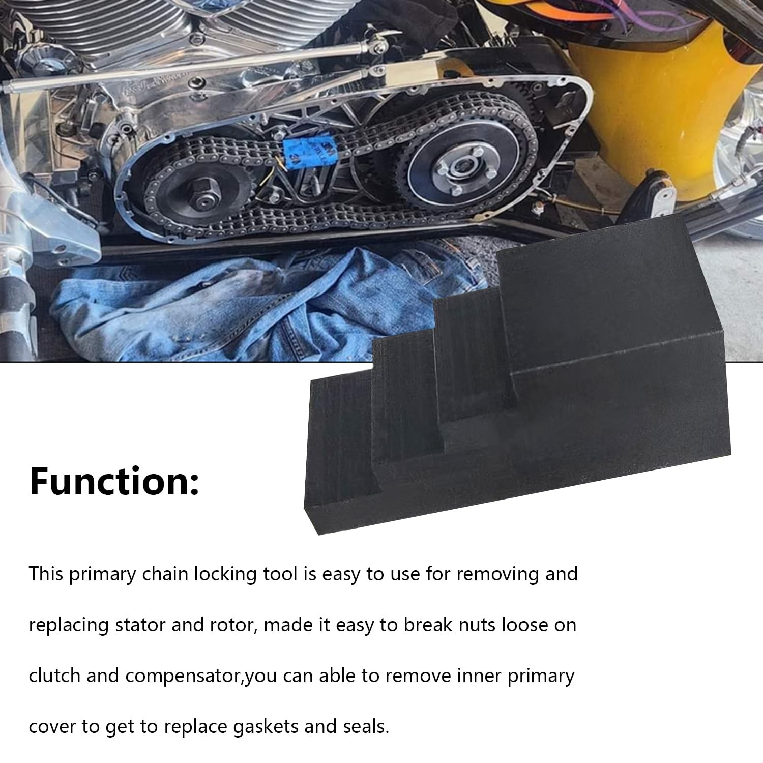 Primary Drive Locking Tool, Motorcycle Primary Drive Twin Cam Locking Tool in