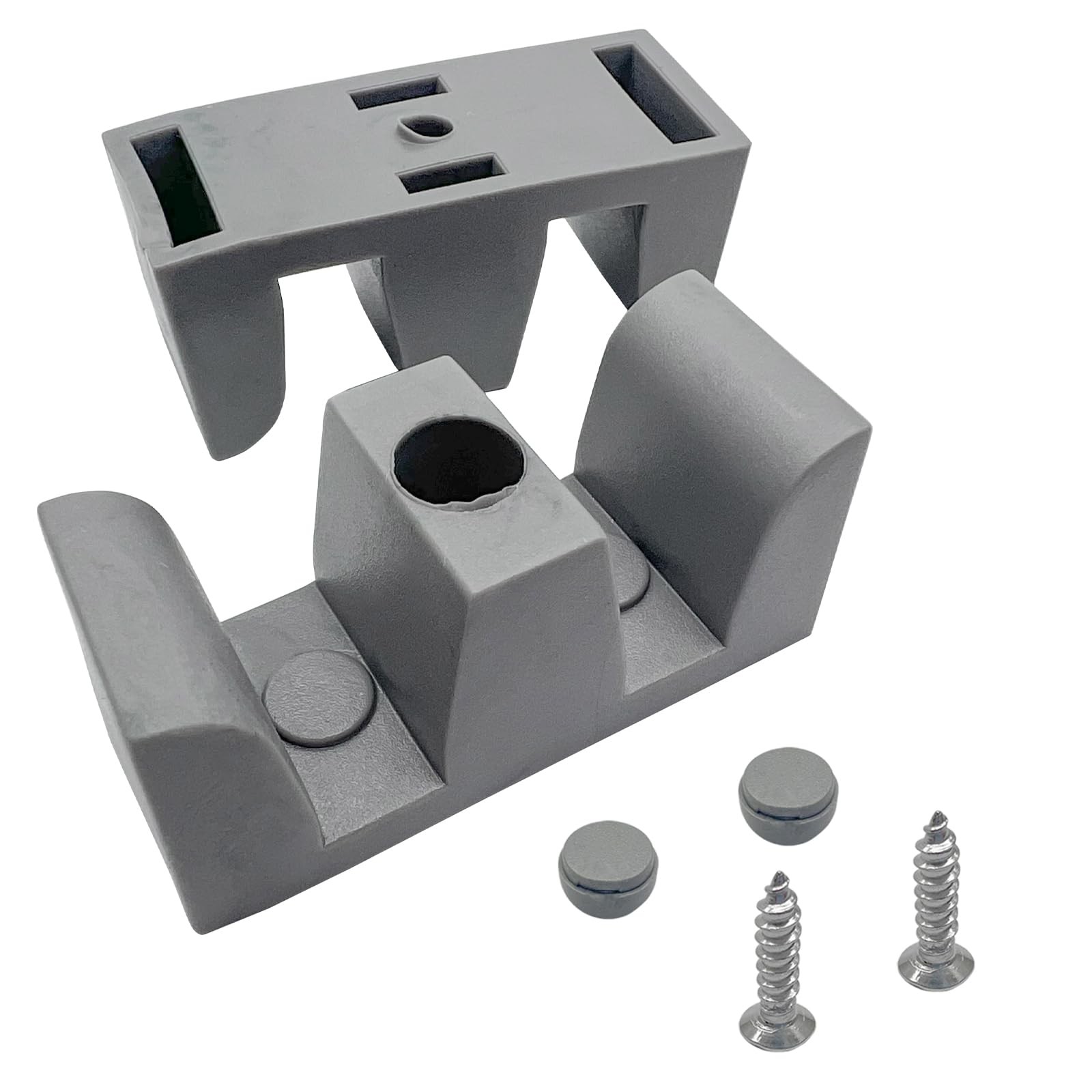 49mm Bathroom Sliding Door Glass Collision-Proof Block Side Grey 49mm, Gray