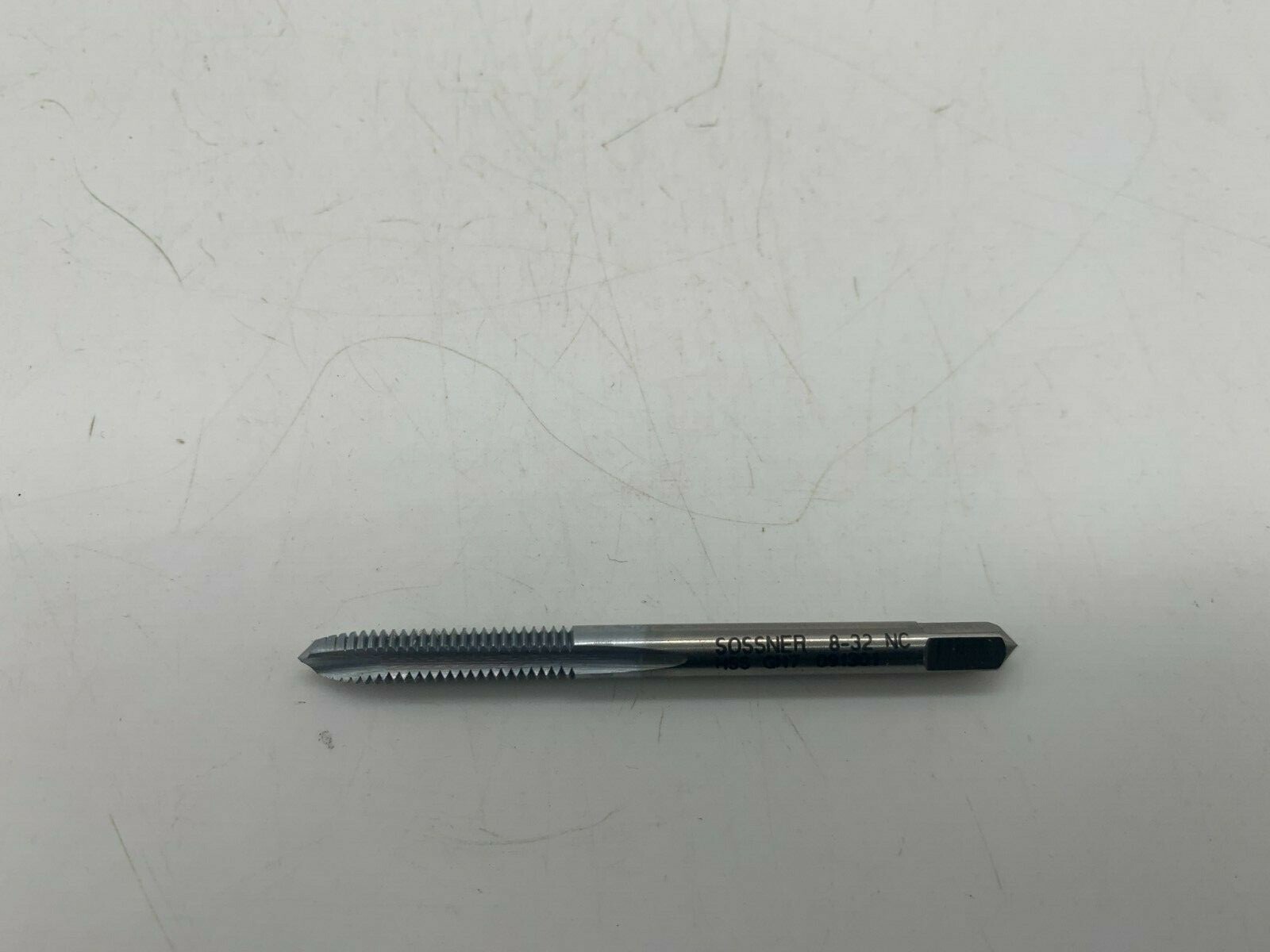 Sossner 20046  8-32 GH7 2-Flute Spiral Point Plug Tap, Chrome Plated