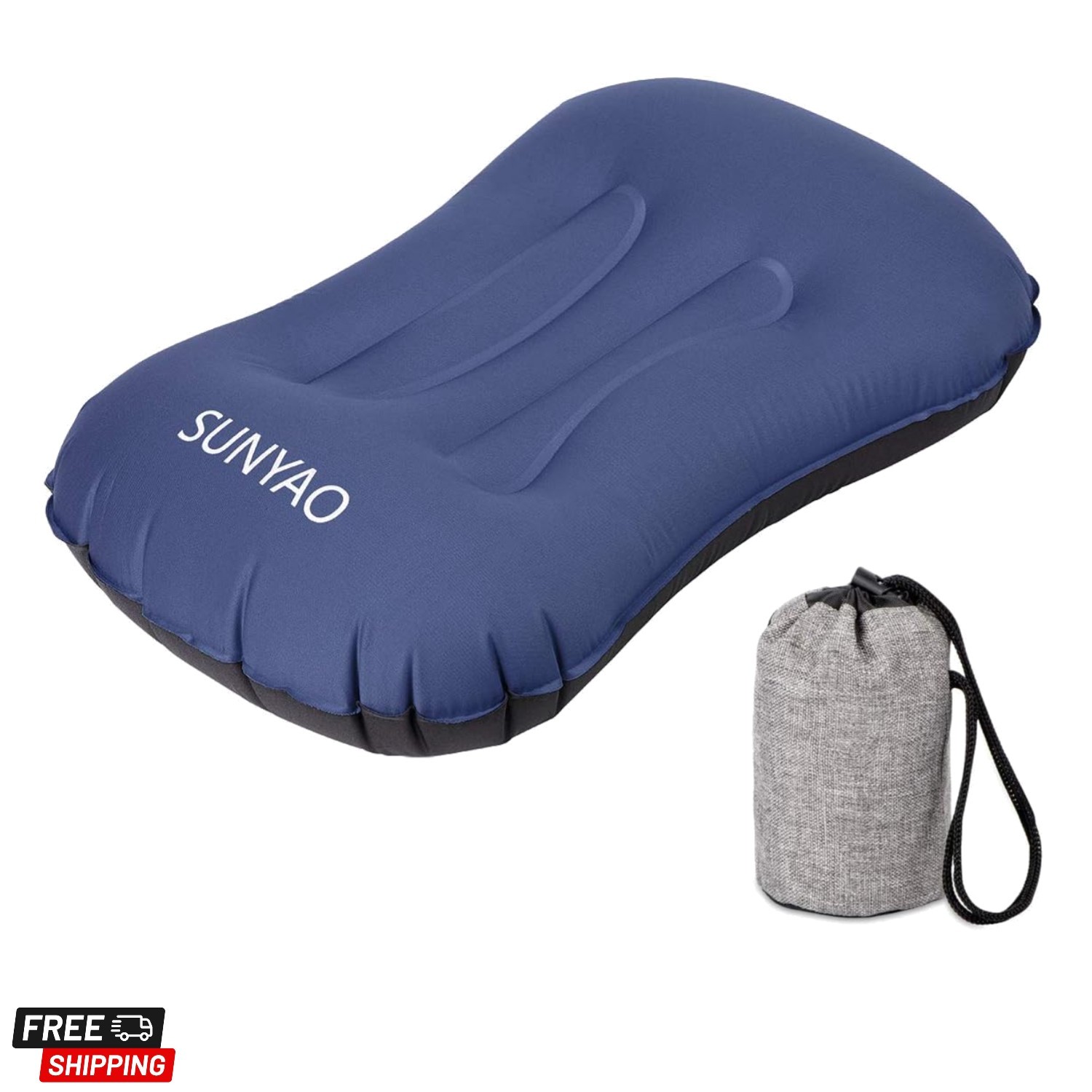 Ultralight Inflatable Camping Pillows - Compressible, Compact, Inflatable, Co...