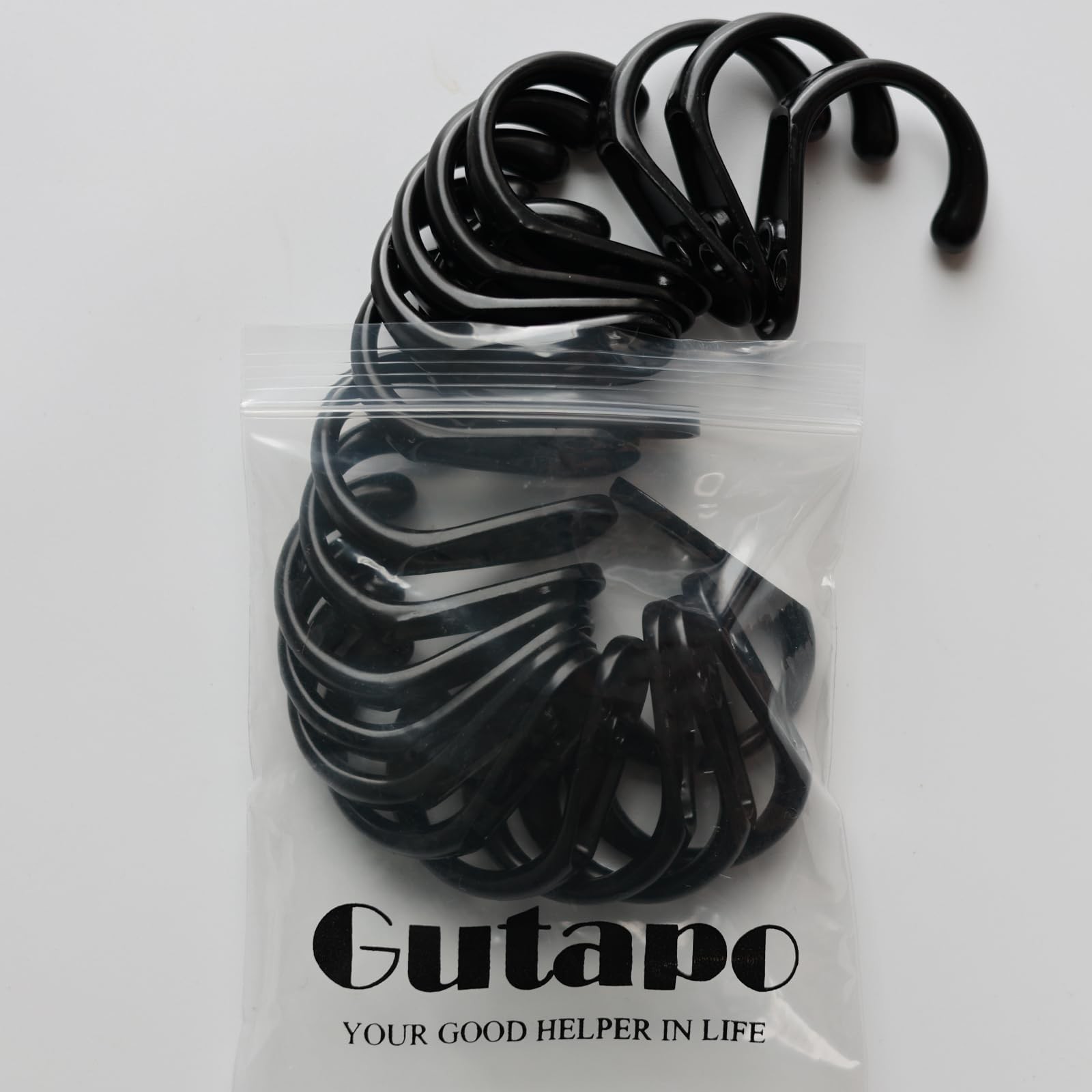 Coffee Cup Hooks 20pcs Black Hooks Door Wall Closet Mounted Single Hook Hange...