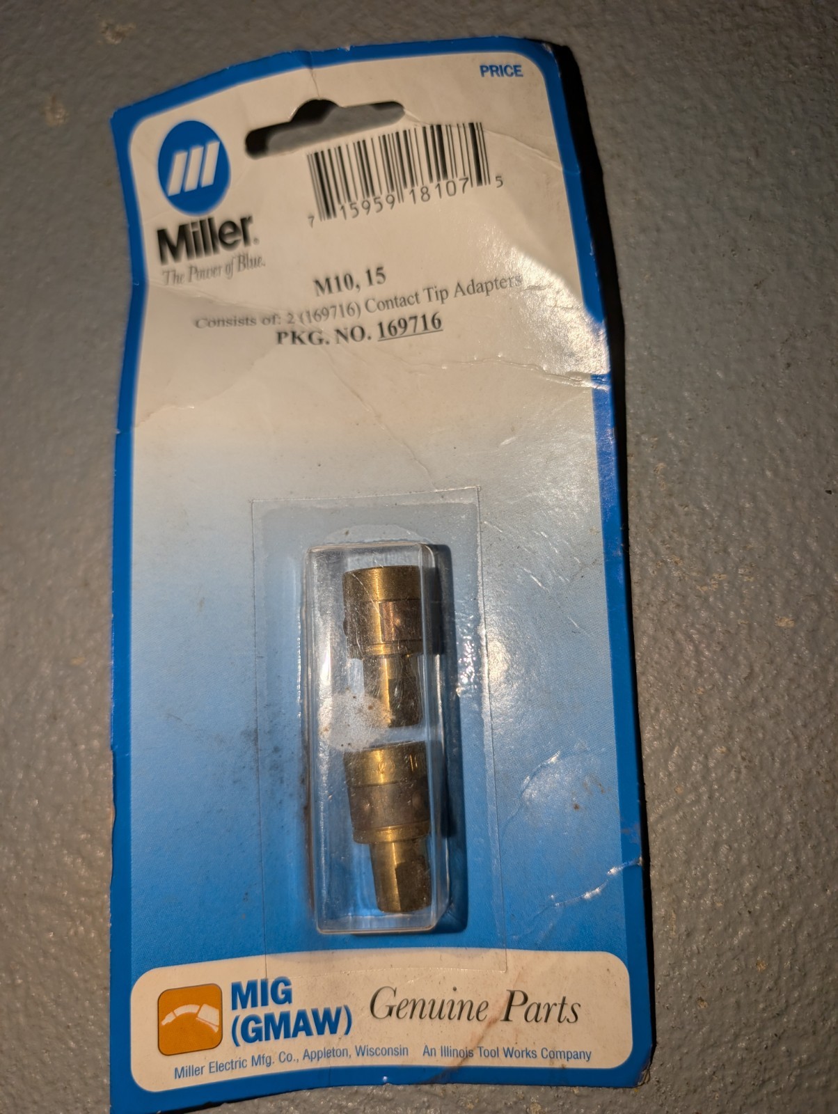 Miller 169716 Gas Diffuser for MigMatic M-10/M-15, 2PK