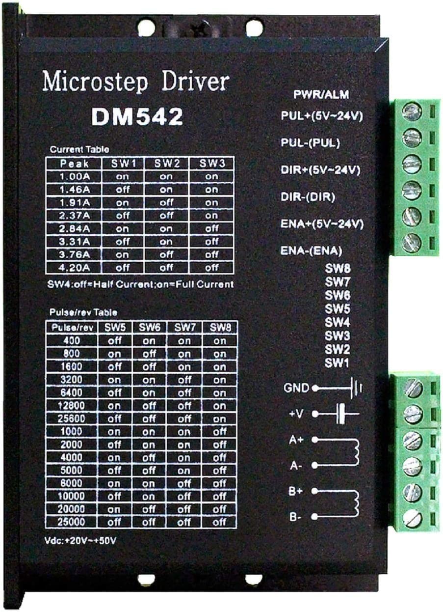 CNC Digital Microstep Driver DM542 Stepper Motor Controller 2-Phase Digital S...