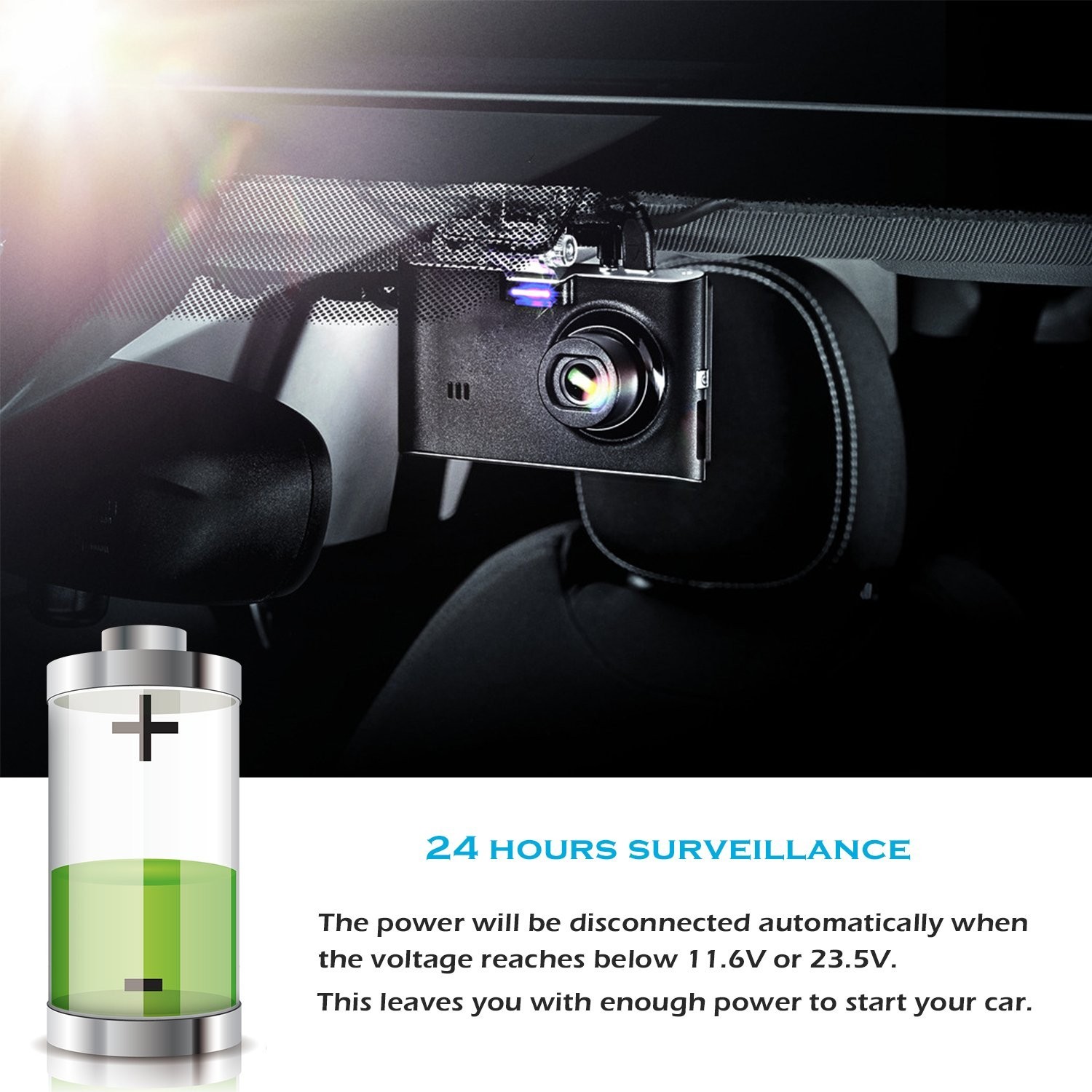 Universal Hardwire Kit for Dash Cams – Mini USB to USB C with Installation Tool
