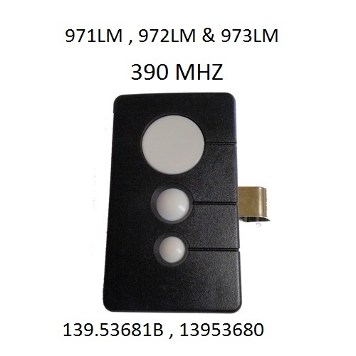 971LM 973LM Sears Craftsman Three Button Security + Remote 390mhz Transmitter