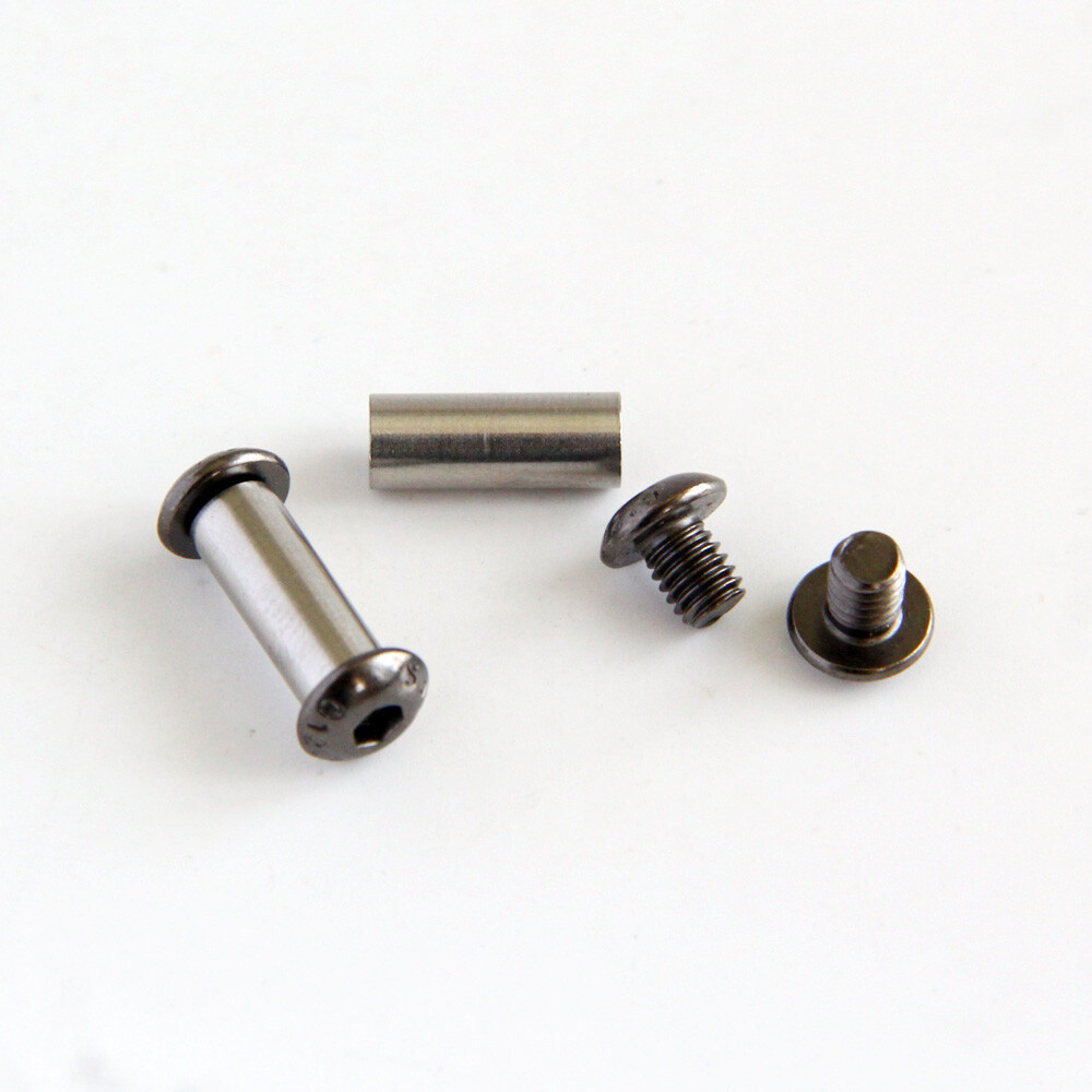 10pc Knife Handle Bolt Rivets Scale Screw Fastener Nut Round Hex Head Knives EOB