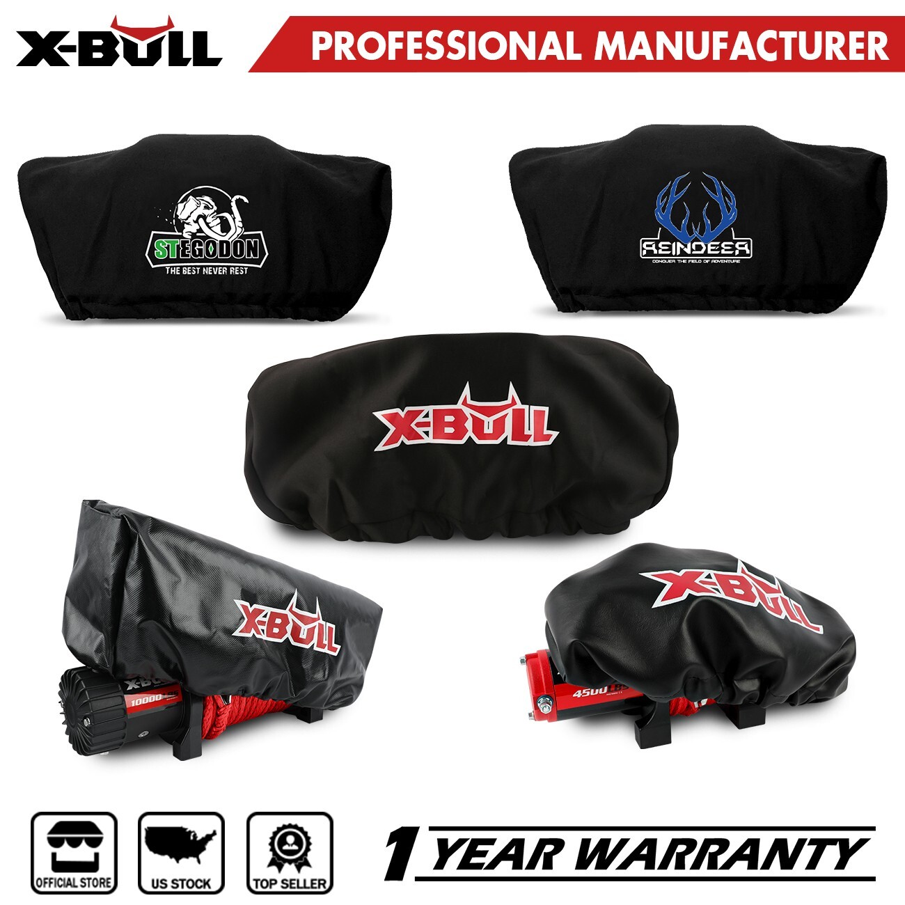 Winch Cover Waterproof Bag Dust Neoprene Soft fits 2500-14500lb Winch Standard