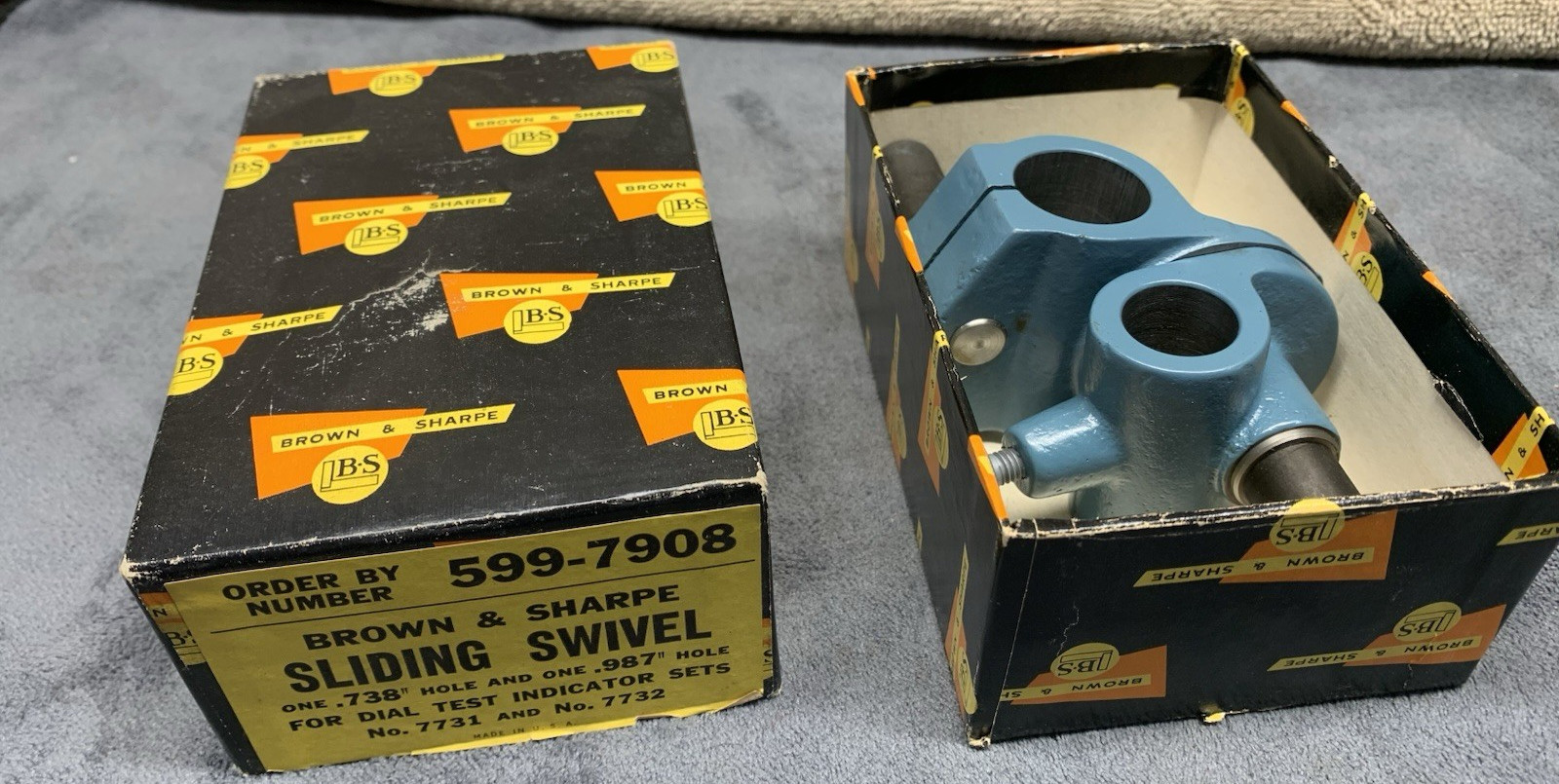 Machinist Tool: Brown & Sharpe Sliding Swivel 599-7908 (NOS)