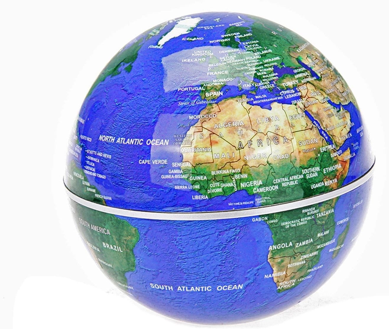 Floating Globe LED Lights C Shape Magnetic Levitation Floating Globe World Map