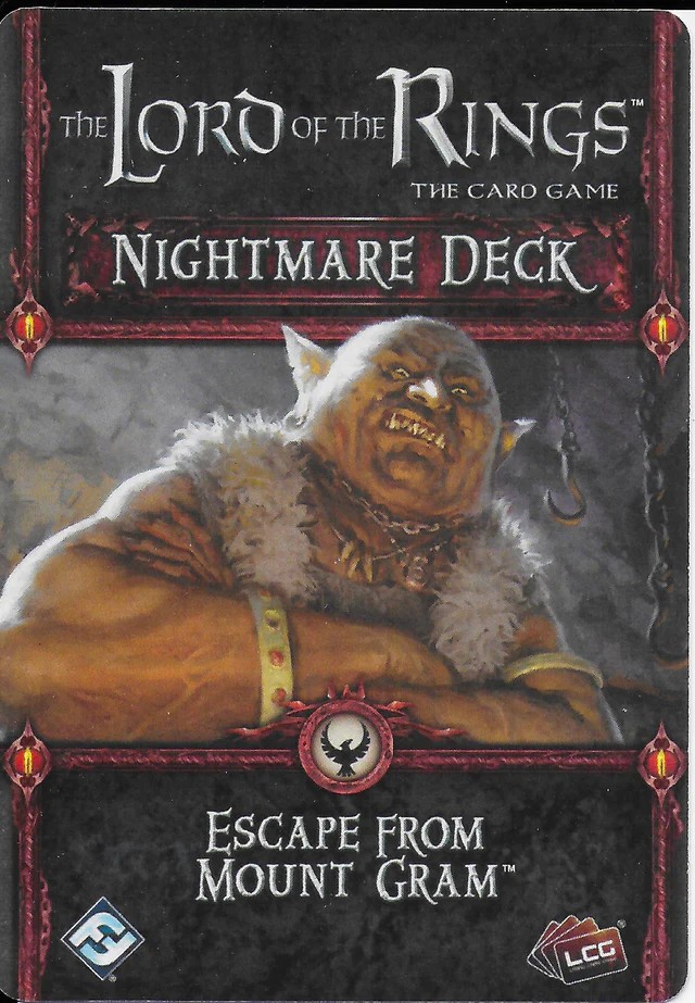 Lord of the Rings LCG Escape from Mount Gram Nightmare Deck Game Expansion - New