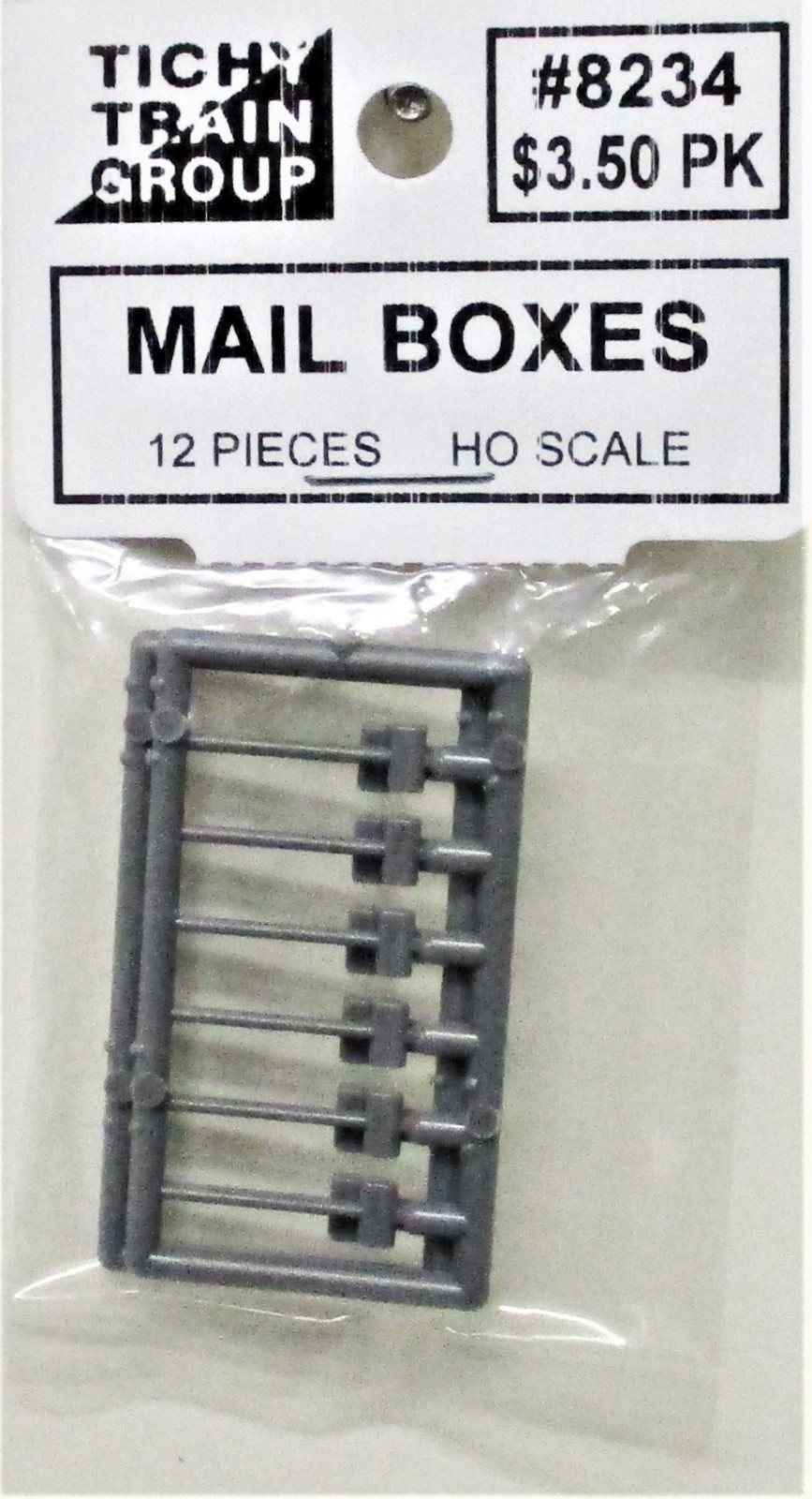 HO Scale Tichy Train Group 8234 Mailboxes pkg (12)