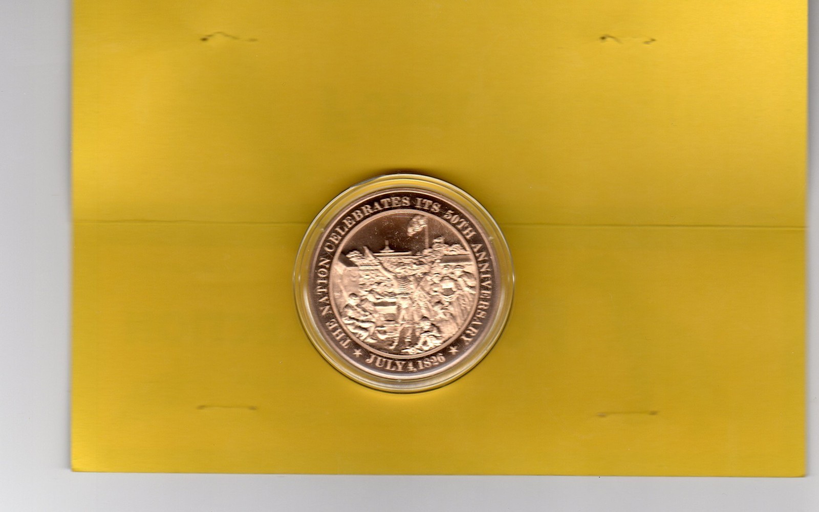 THE NATION CELEBRATES ITS 50TH ANNIVERSARY JULY 4TH, 1826-BRONZE COIN