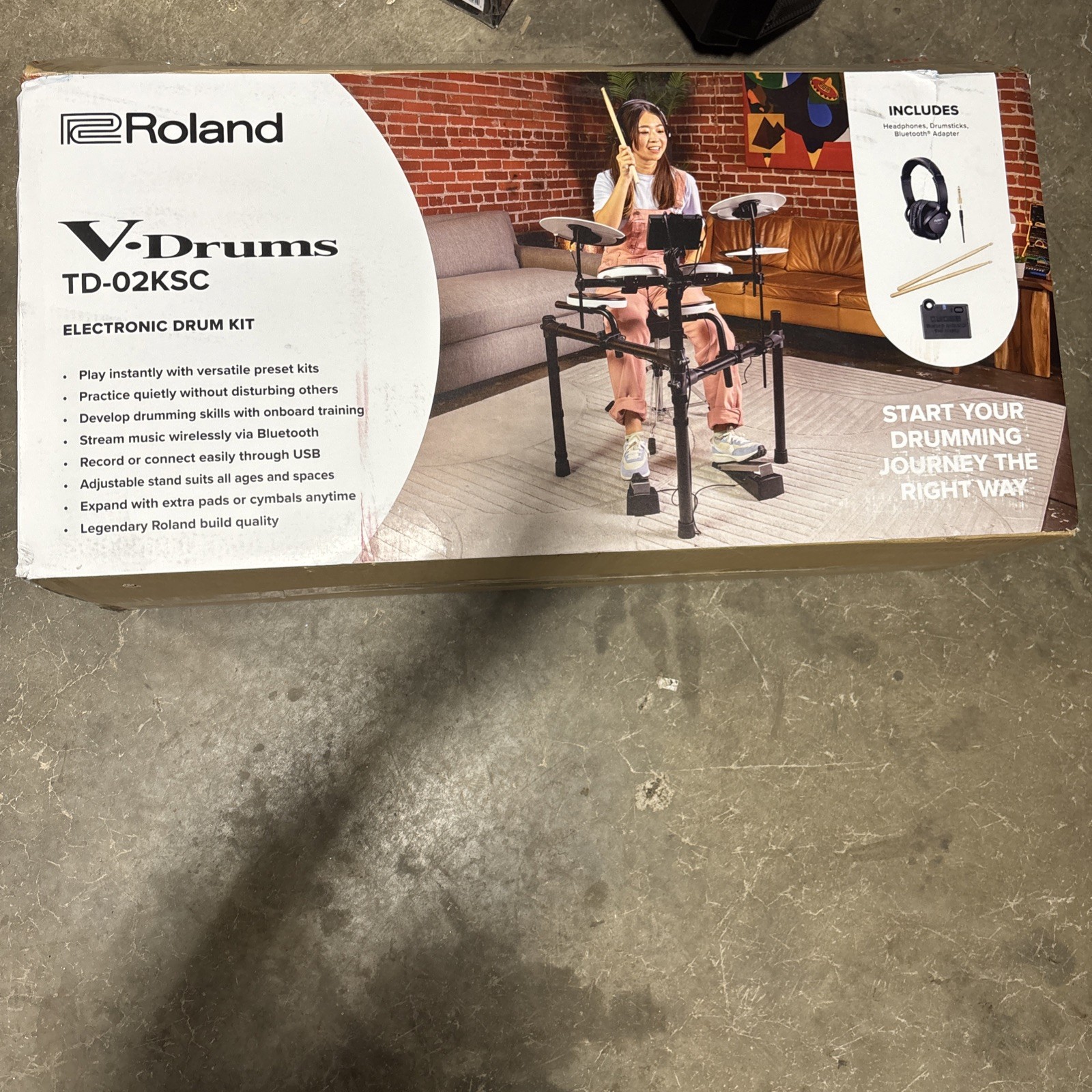 Roland TD-02K-SC Electronic Drum Kit Open Box