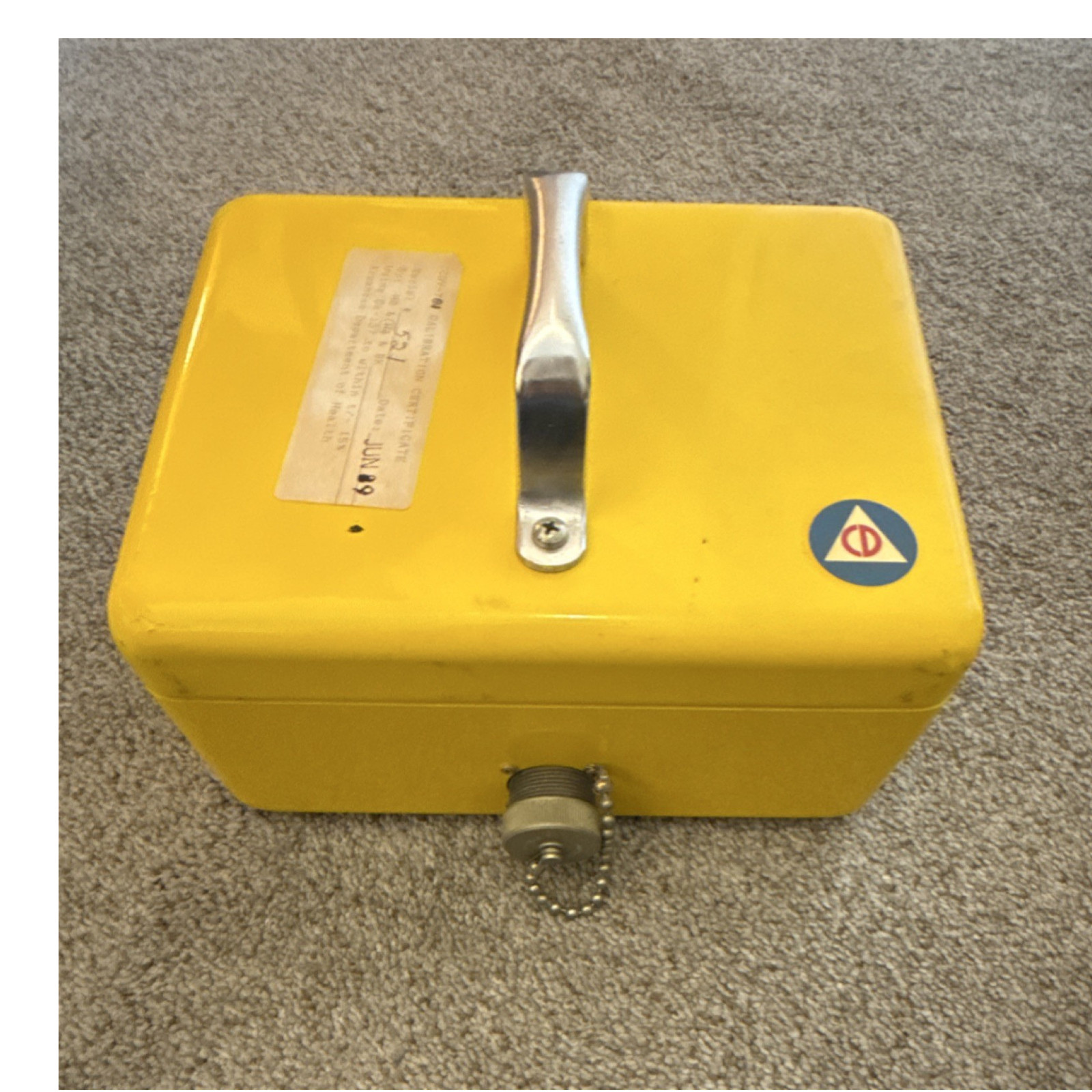 Civil Defense cd v-781 Aerial Radiation Detector
