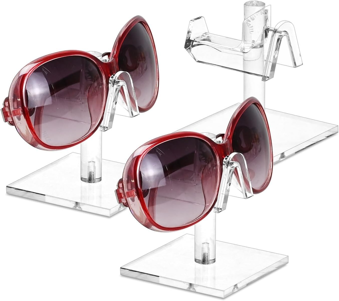 3-Piece Acrylic Eyewear Display Stand Set