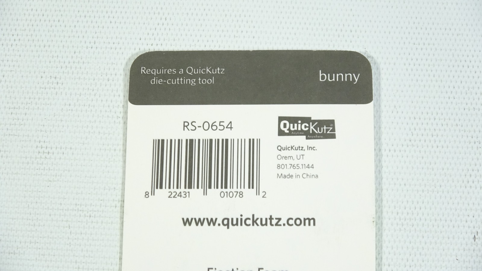 2007 Quickutz Cutting Die Bunny RS-0654