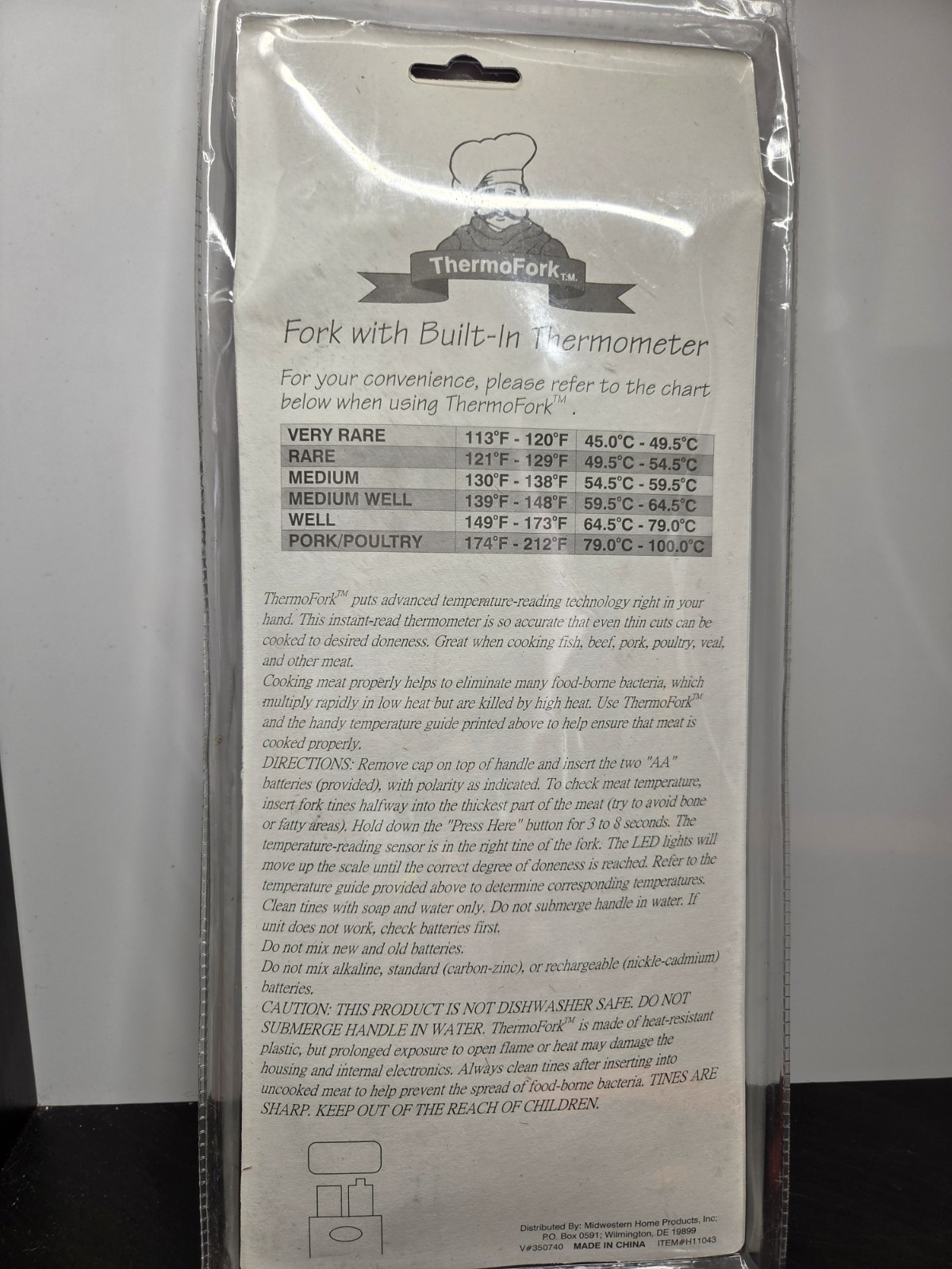 ThermoFork Fork With Thermometer NEW