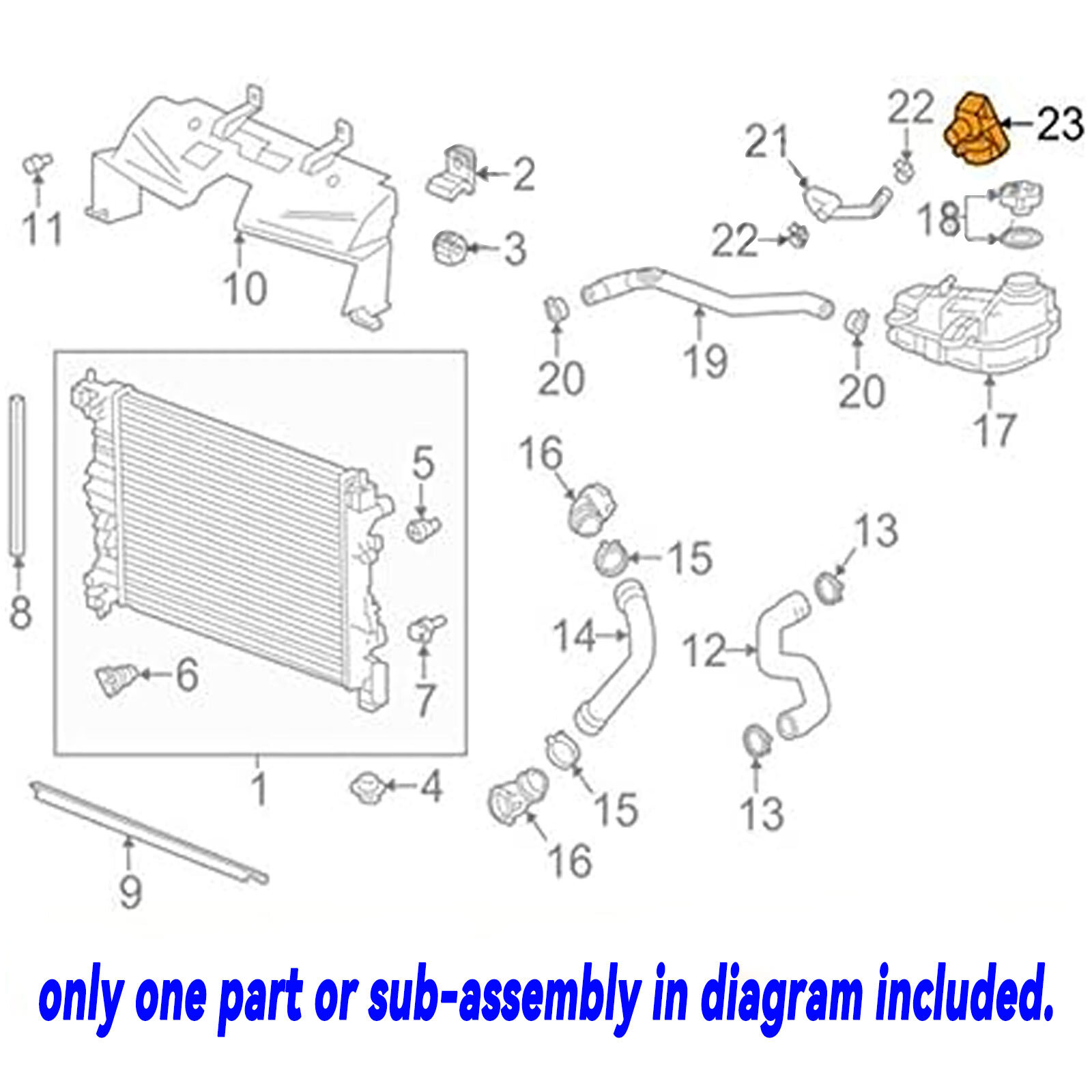 55354565 Water Outlet Connector 1.4L For Chevrolet Cruze,Sonic Trax Buick Encore