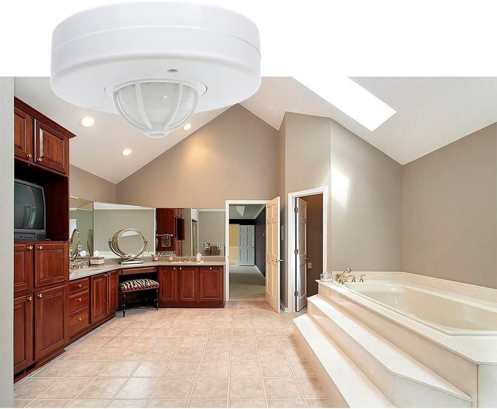 360 Degree Ceiling Occupancy Sensor PIR Motion Sensor Switch with 3 Detectors,10