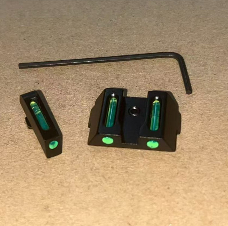 Optics Fiber  Sights Fits for GLOCK 17 17L 19 22 23 24 26 27 33 34 35 38 39
