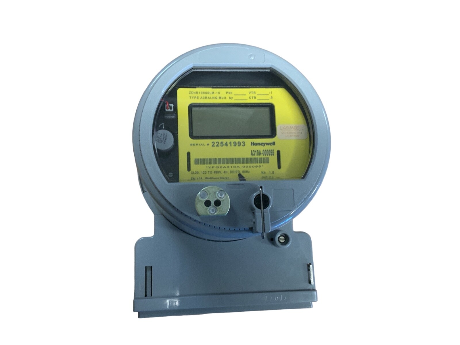 Electronic Watthour Meter Type A3RALNQ Class CL20, STYLE# ZD4B10000LM, 120/480 V