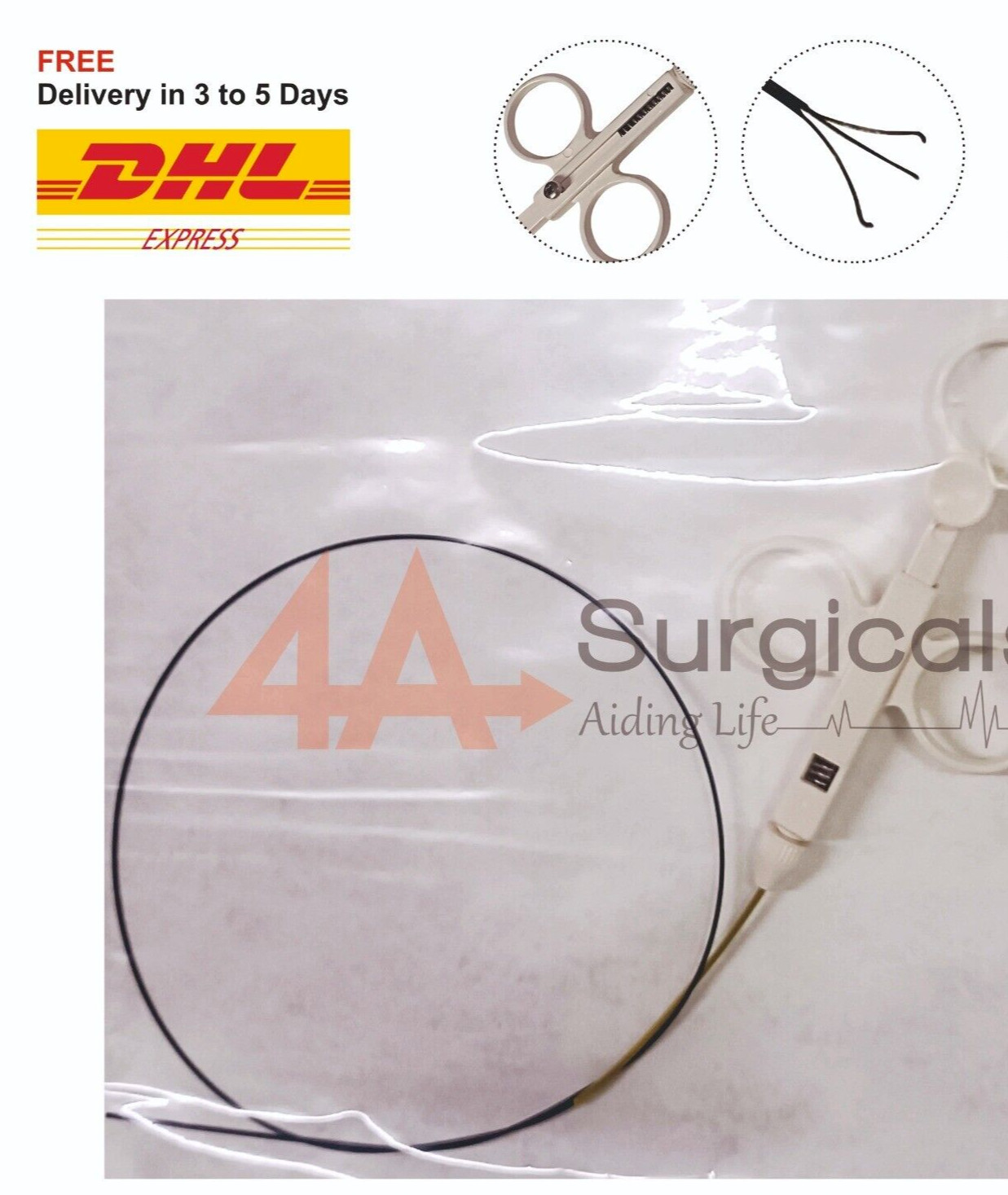 4A CYSTOSCOPY-FLEXIBLE-GRASPER 5Fr 63cm