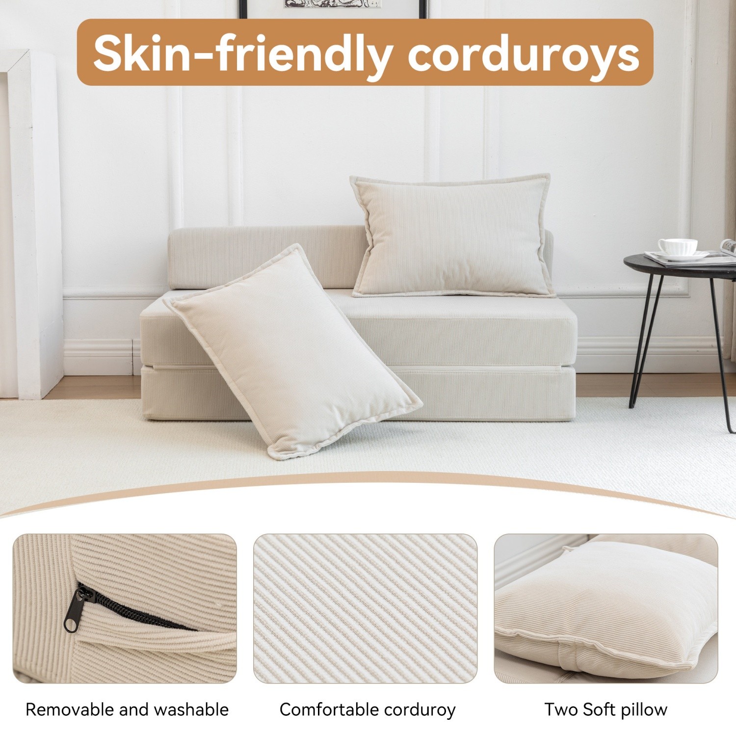 Convertible Sofa Bed Floor Couch Chair Folding Sofa Bed Sleeper Lounge Chairs