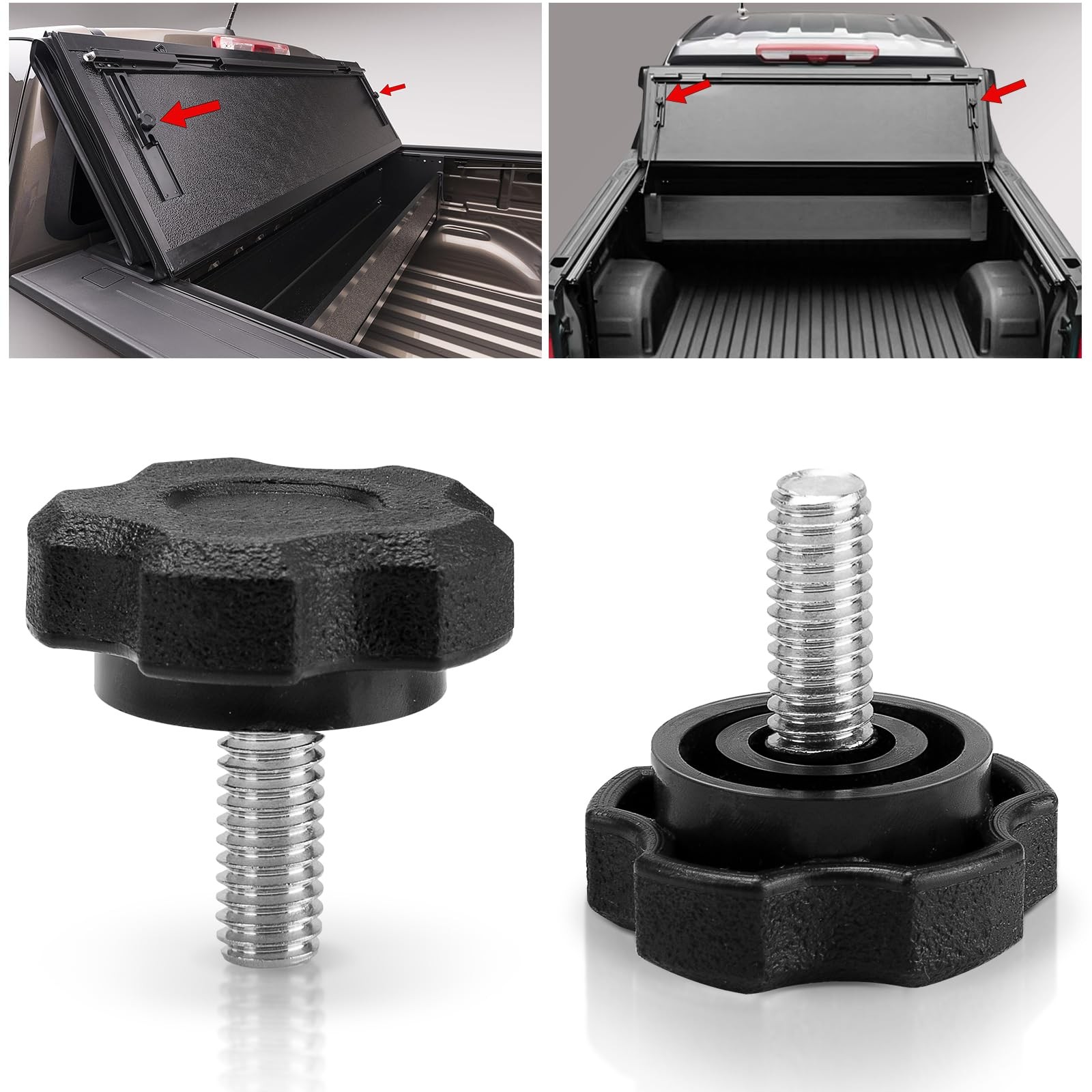 Dairrr Fuuu Lock Knob 356A0014 Compatible with BAKFlip MX4 G2 Tonneau Black