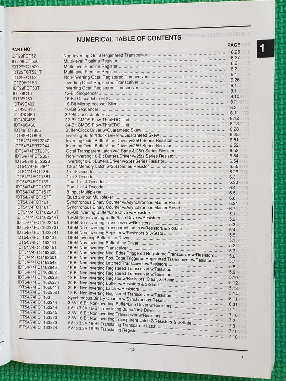 IDT - INTEGRATED DEVICE TECHNOLOGY High Performance Logic 1992 Data Book.