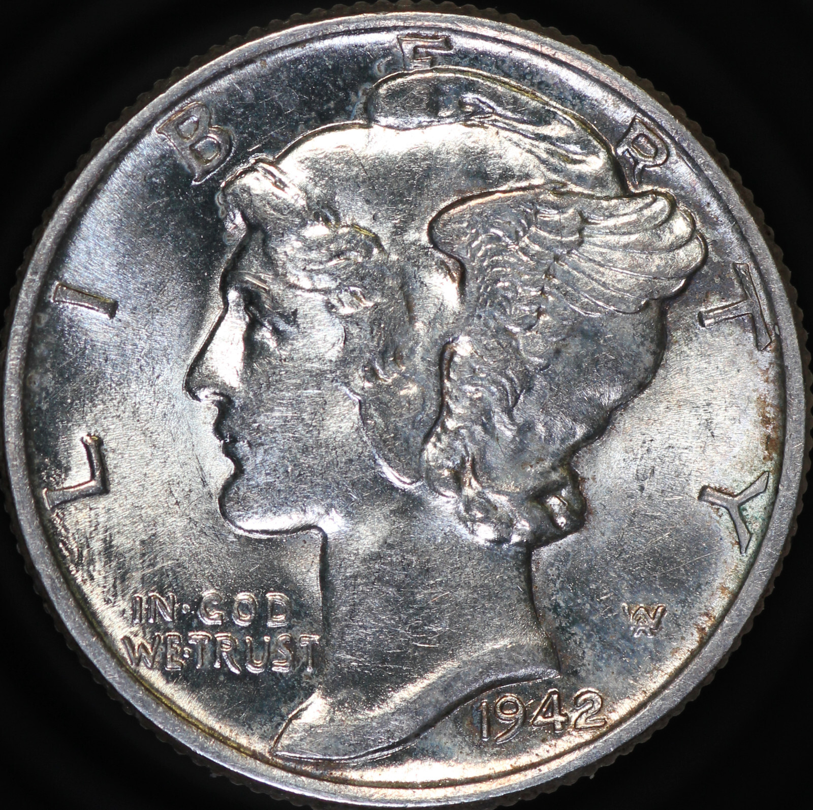 1942 Mercury Dime GEM BU