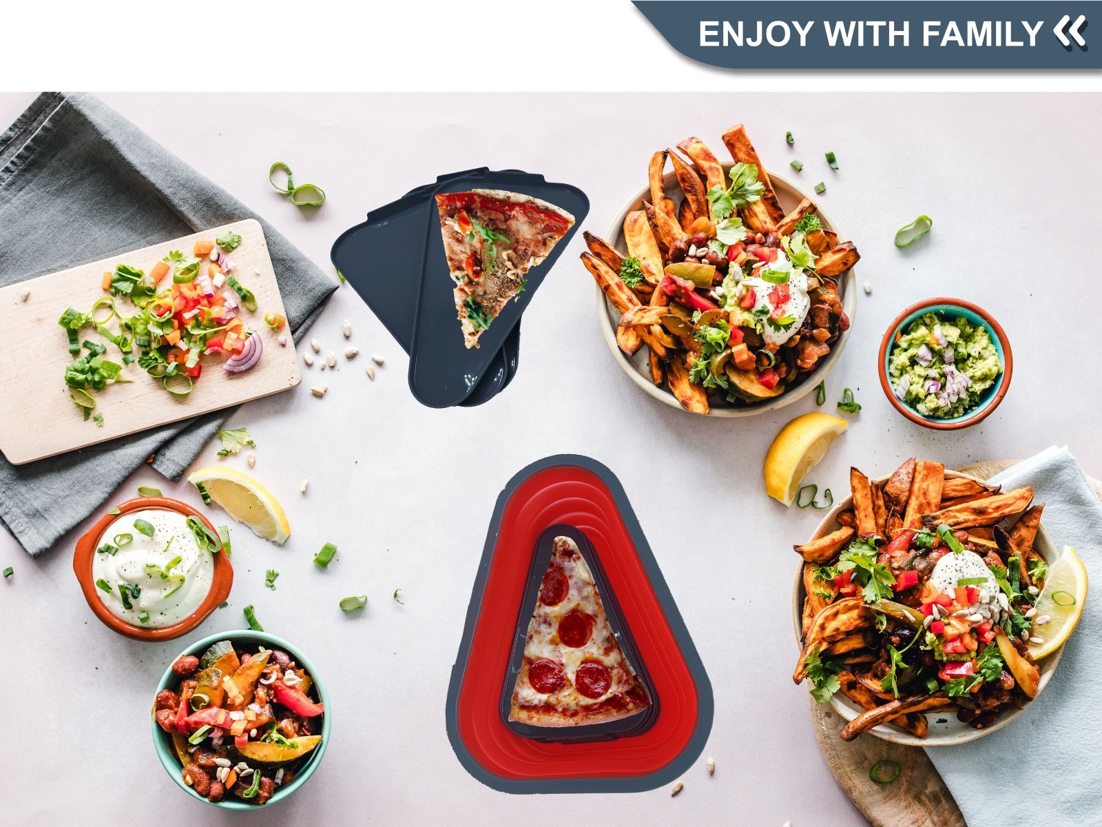 Collapsible Pizza Slice Container Airtight Pizza Saver