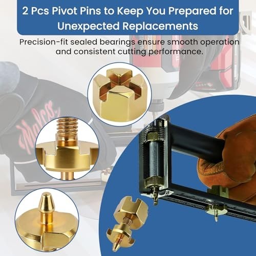 2 Pack Heavy-Duty Pivot Pin Set for Sheet Metal Hole Cutters, Adjustable Tool