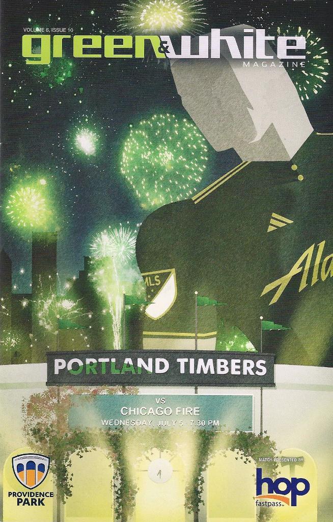 Portland Timbers 'Green & White' MLS Soccer/Football Program Volume 6, Issue 10