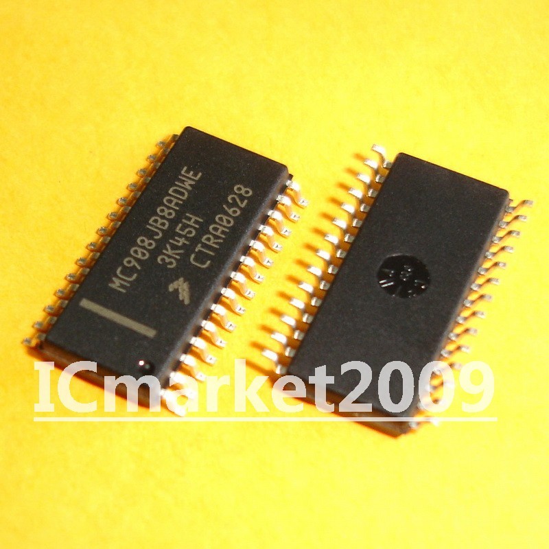 10 PCS MC908JB8ADWE SOP-28 MC908JB8 MC908 SMD Microcontrollers 8-Bit MCU Chip