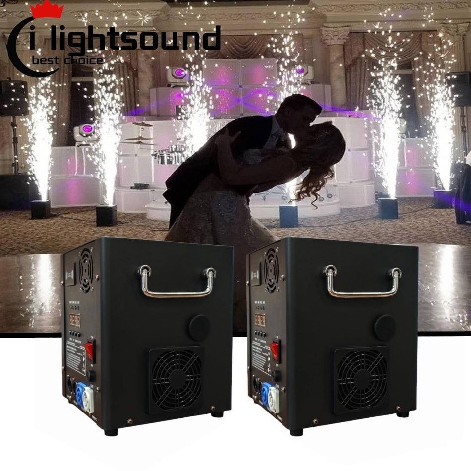 DJ Stage Sparking Fireworks Electronic Indoor Cold Spark Machine dmx remote x2pc