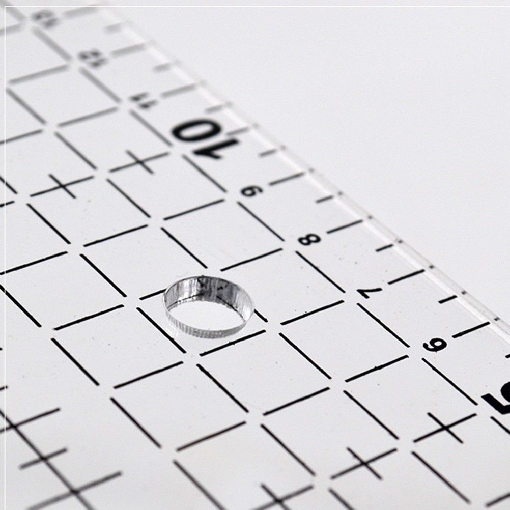 DIY Quilter's Ruler Sewing Ruler Tool with Grid Lines for Easy Precision