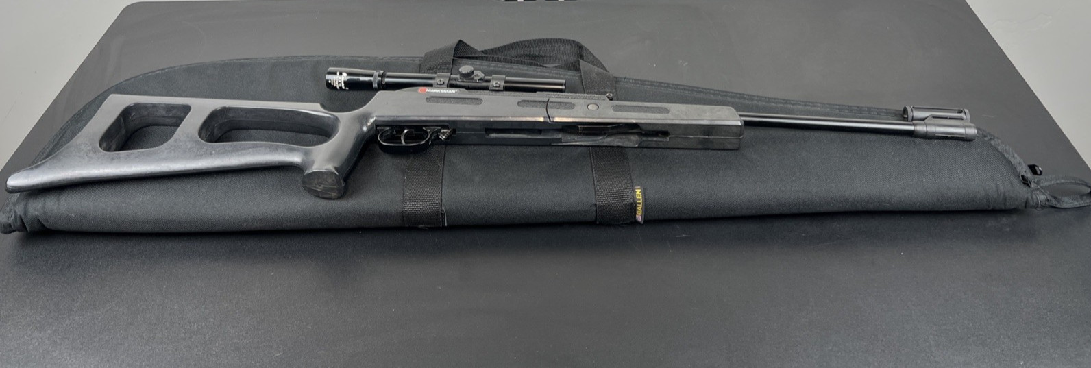Marksman 1790 .177 Caliber Pellet gun Scope carrying case BB Vintage rifle USA
