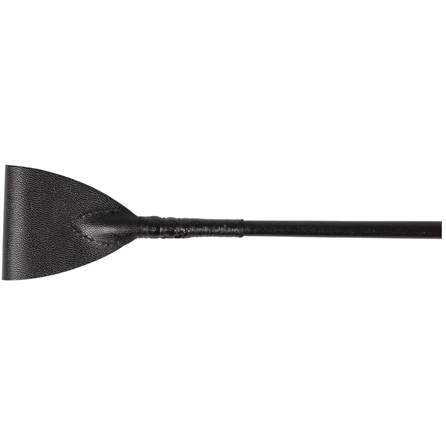 England Leather Riding Crop - Black - Rubber Handle