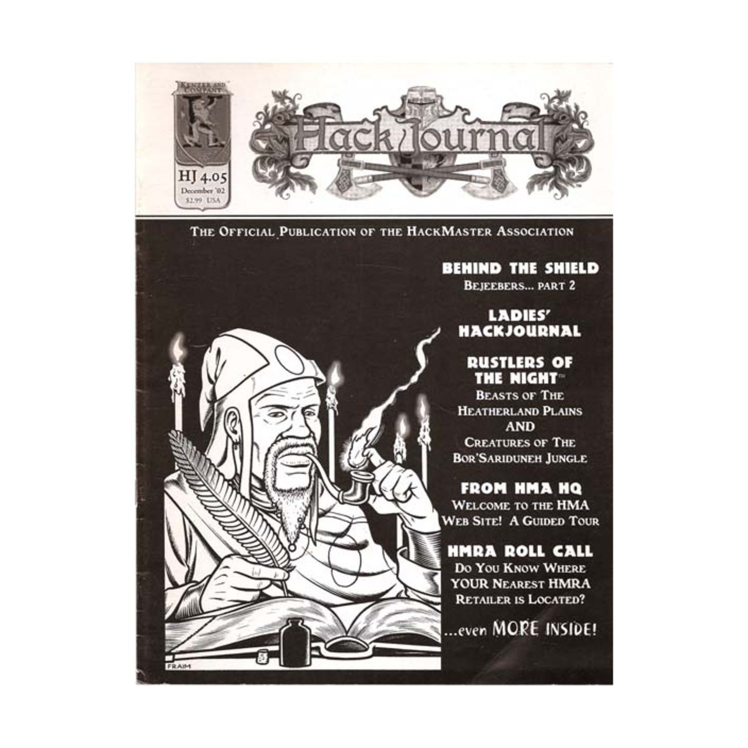 Kenzer HackJournal  #4.05 "Ladies' Hackjournal Beautynomicon, Beast of t Mag VG
