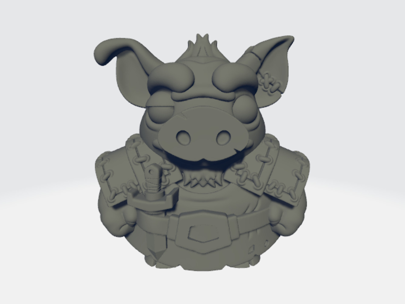 Chibi Tykes - Fighter Pig