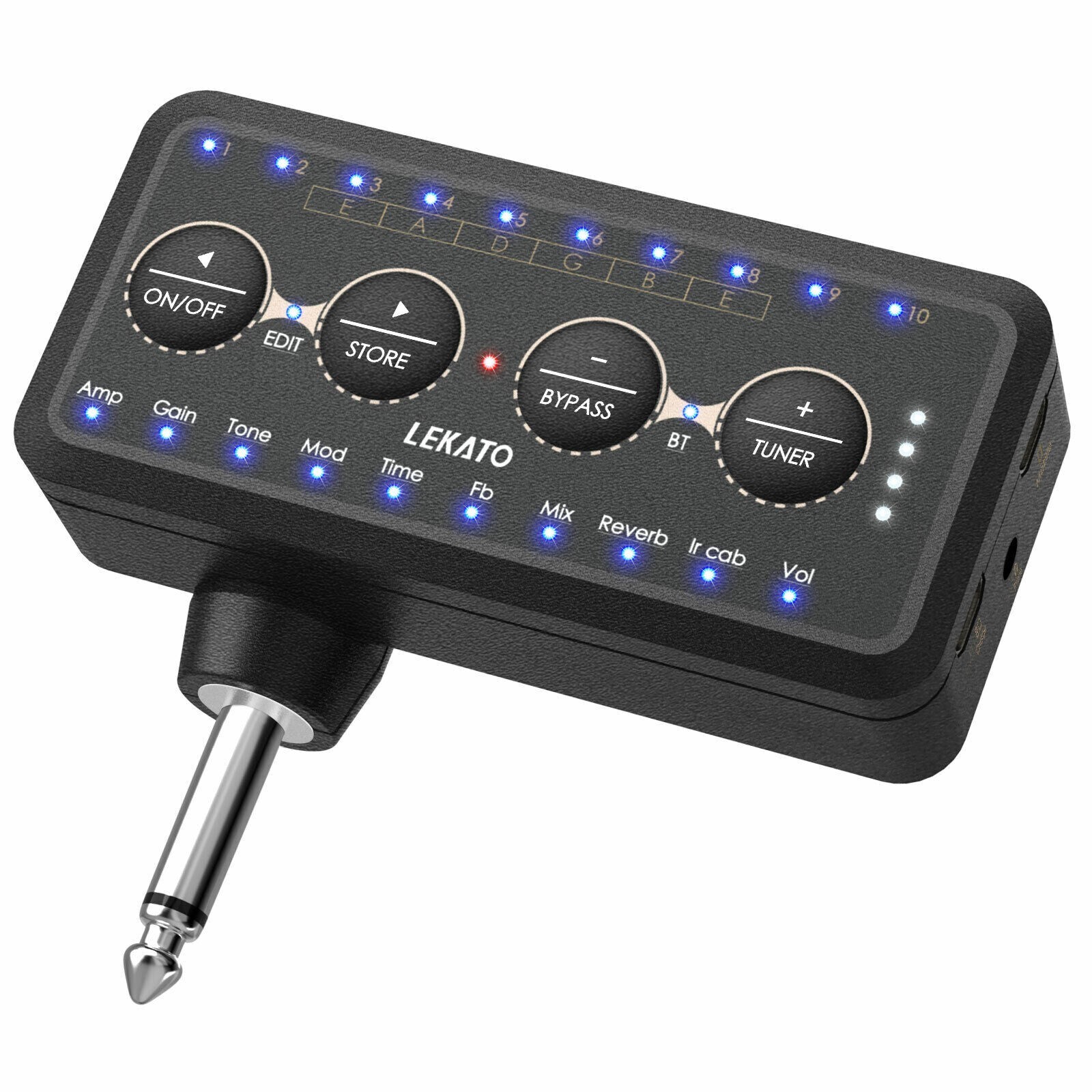 LEKATO Wireless Multi-effects Guitar Headphone Amplifier IR 10 Preamp Speaker